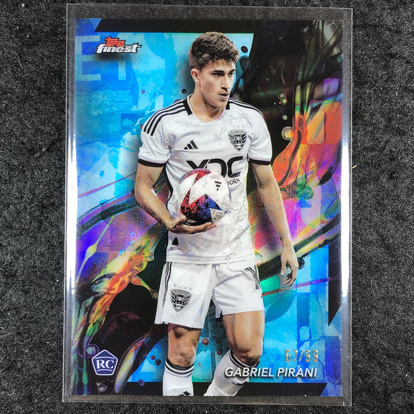 2024 Topps Finest MLS GABRIEL PIRANI Rookie Common Aqua 67/99 #79