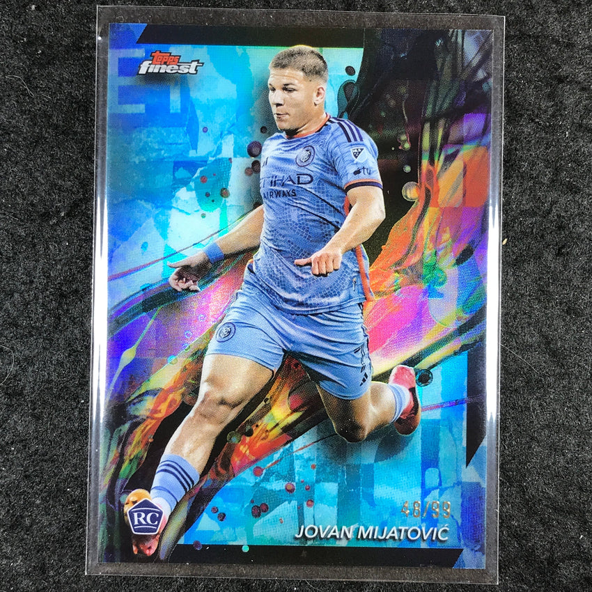 2024 Topps Finest MLS JOVAN MIJATOVIC Rookie Common Aqua 48/99 #56