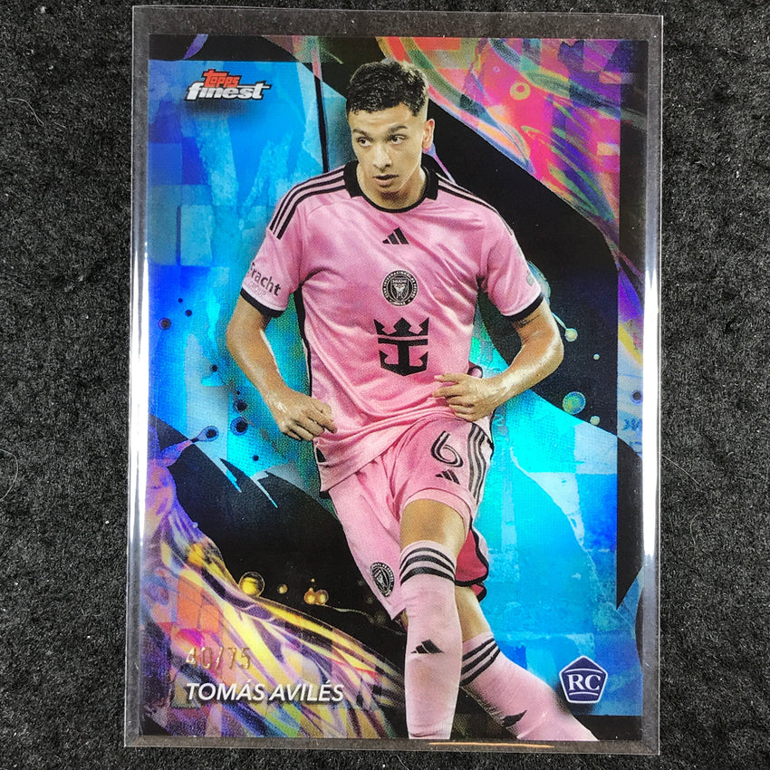 2024 Topps Finest MLS TOMAS AVILES Rookie Uncommon Aqua 40/75 #162