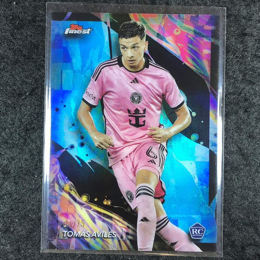 2024 Topps Finest MLS TOMAS AVILES Rookie Uncommon Aqua 1/75 #162