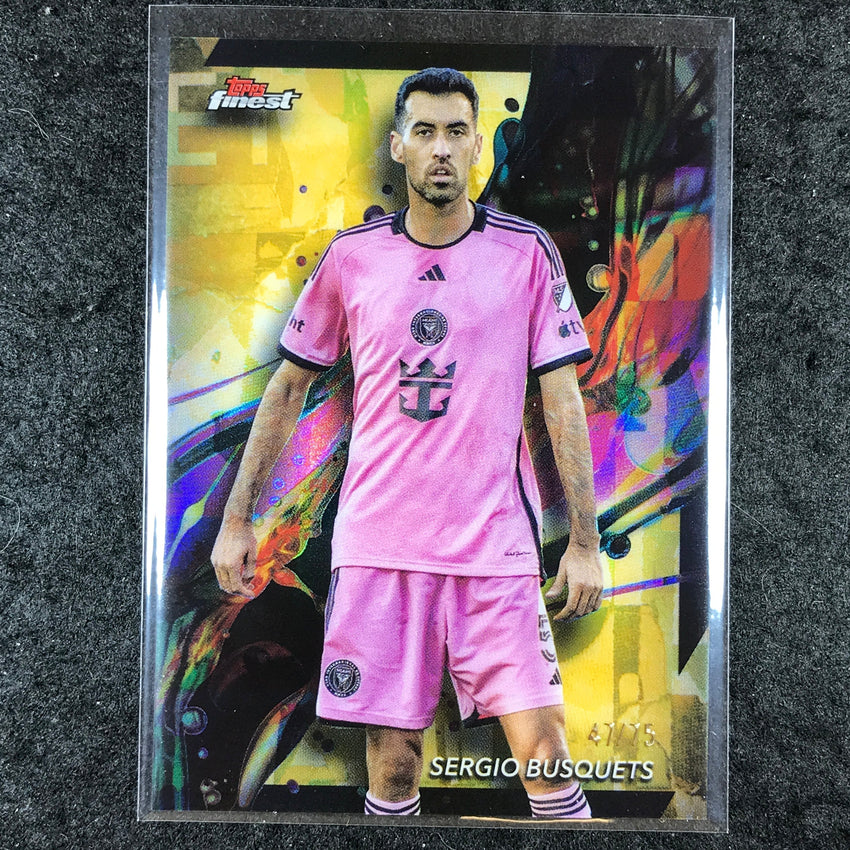 2024 Topps Finest MLS SERGIO BUSQUETS Common Gold 47/75 #5