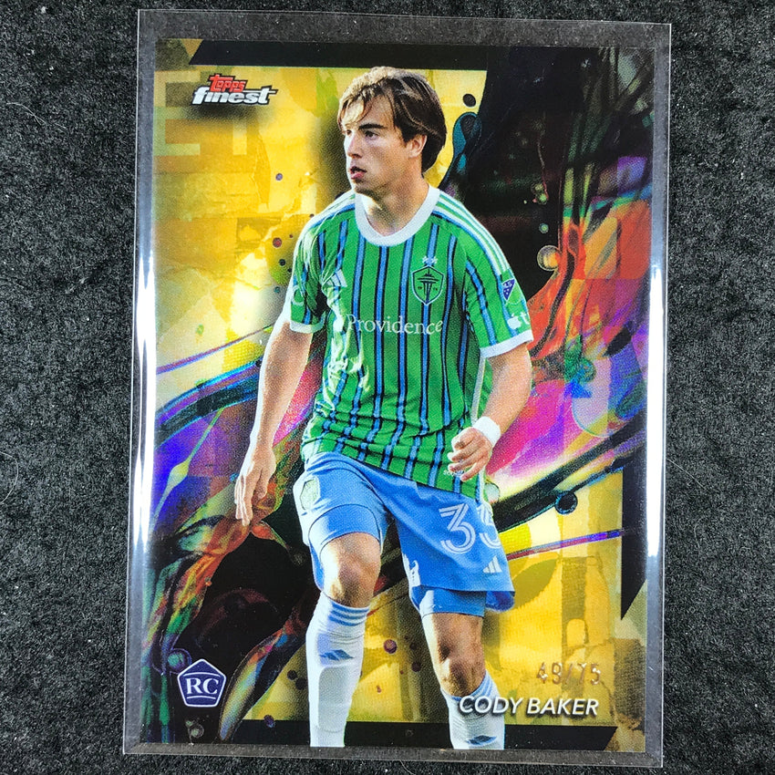 2024 Topps Finest MLS CODY BAKER Rookie Common Gold 49/75 #45