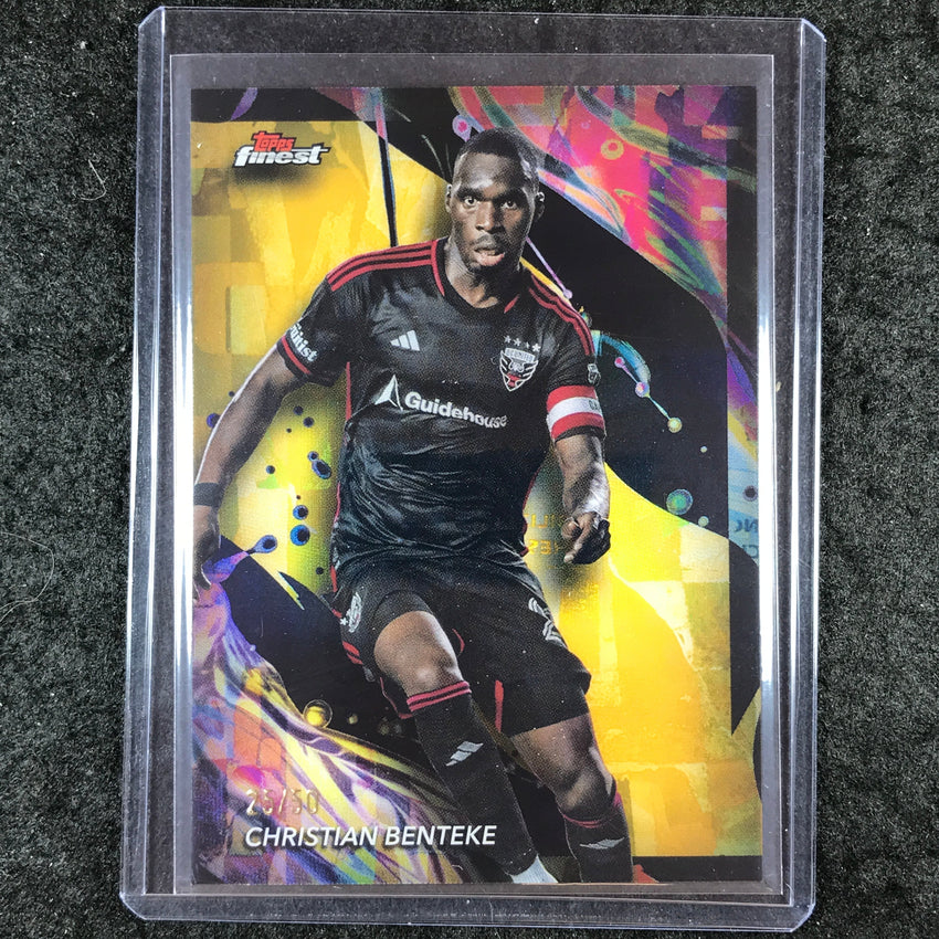 2024 Topps Finest MLS CHRISTIAN BENTEKE Uncommon Gold 25/50 #161