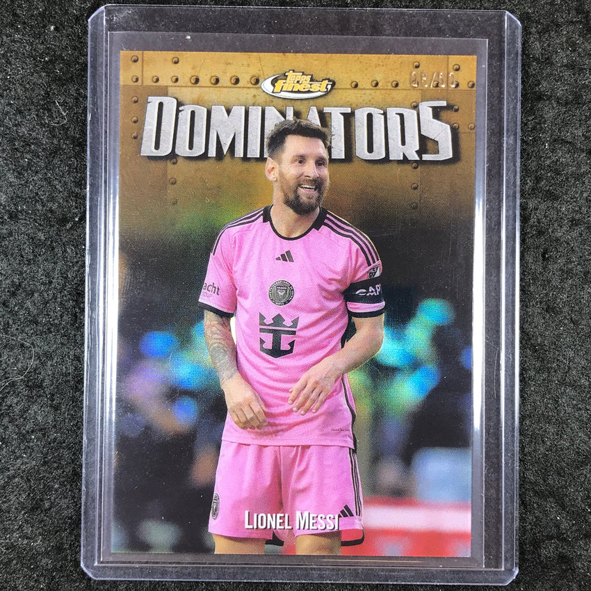 2024 Topps Finest MLS LIONEL MESSI Finest Dominators Gold 8/50 #1