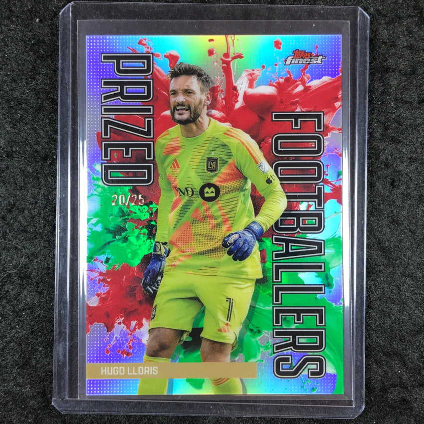 2024 Topps Finest MLS HUGO LLORIS Prized Footballers Variation Green Red 20/25