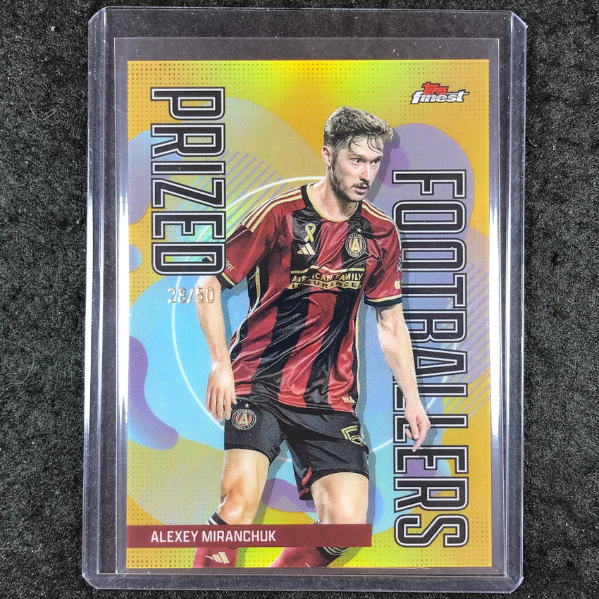 2024 Topps Finest MLS ALEXEY MIRANCHUK Prized Footballers Gold 28/50 #25