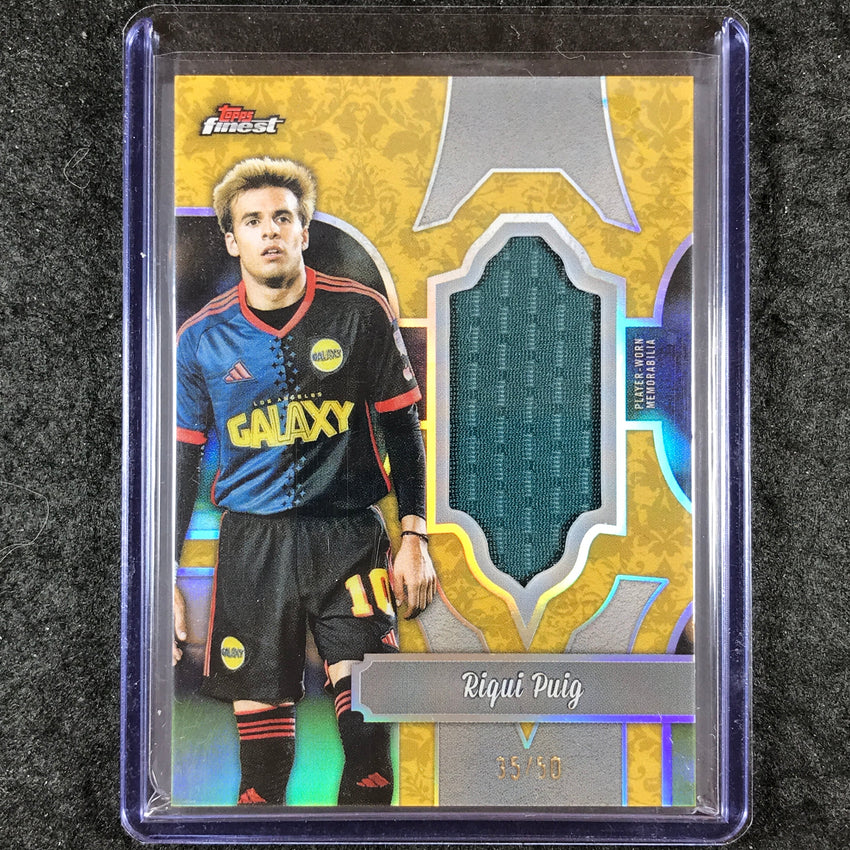 2024 Topps Finest MLS RIQUI PUIG Finest Fabrics Jersey Relic Gold 35/50