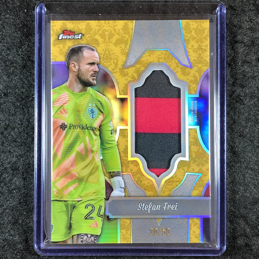 2024 Topps Finest MLS STEFAN FREI Finest Fabrics Jersey Relic Gold 30/50