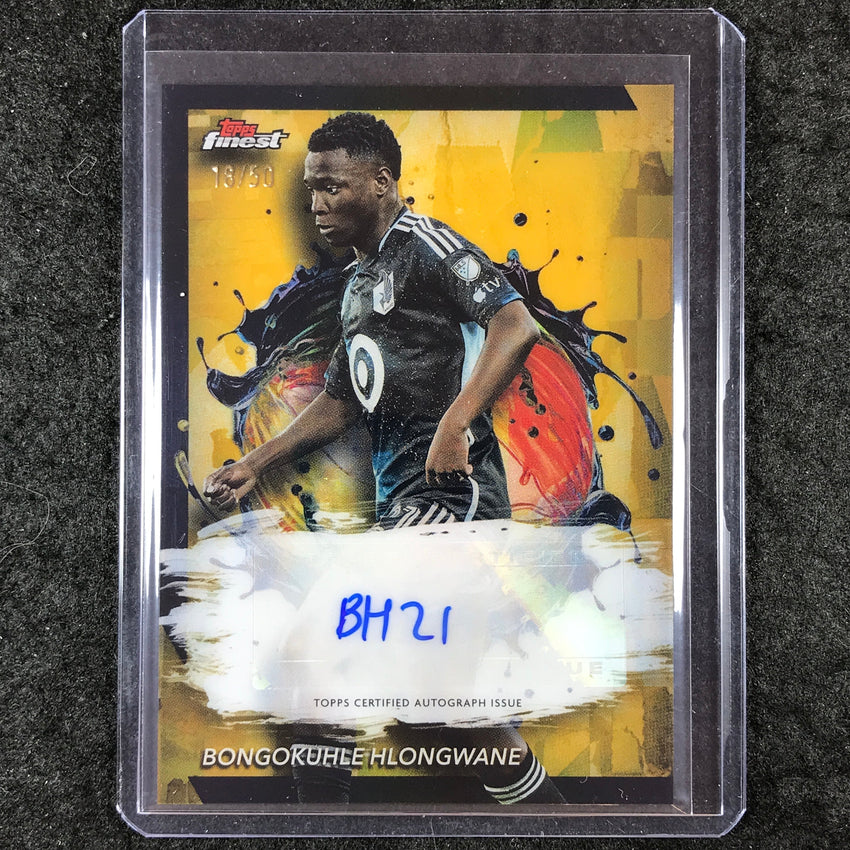 2024 Topps Finest MLS BONGOKUHLE HLONGWANE Base Auto Gold 18/50