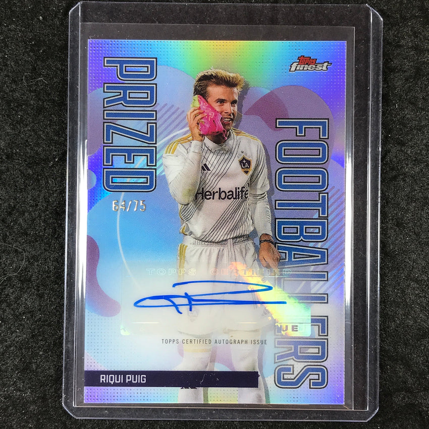 2024 Topps Finest MLS RIQUI PUIG Prized Footballers Autograph 54/75