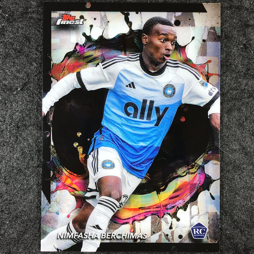2024 Topps Finest MLS NIMFASHA BERCHIMAS Rookie Base Rare #289
