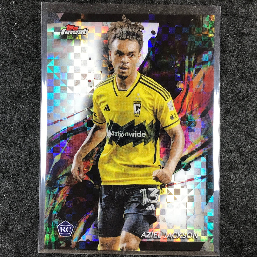 2024 Topps Finest MLS AZIEL JACKSON Rookie Base Common Checkerboard #19