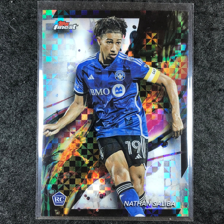 2024 Topps Finest MLS NATHAN SALIBA Rookie Base Common Checkerboard #90