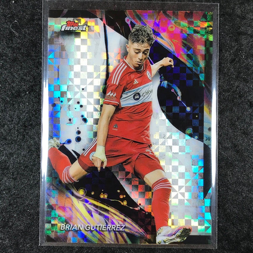 2024 Topps Finest MLS BRIAN GUTIERREZ Base Uncommon Checkerboard #199