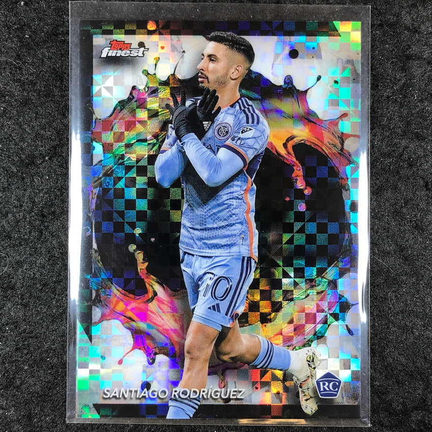 2024 Topps Finest MLS SANTIAGO RODRIGUEZ Rookie Base Rare Checkerboard #279
