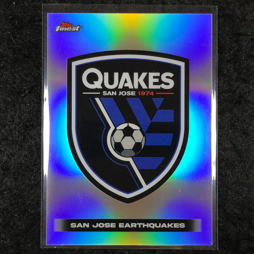 2024 Topps Finest MLS SAN JOSE EARTHQUAKES Team Logo #24