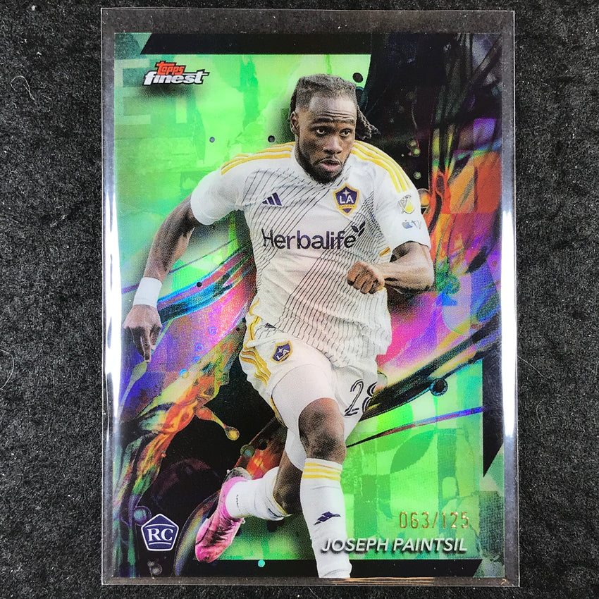 2024 Topps Finest MLS JOSEPH PAINTSIL Rookie Common Neon Green 63/125 #28