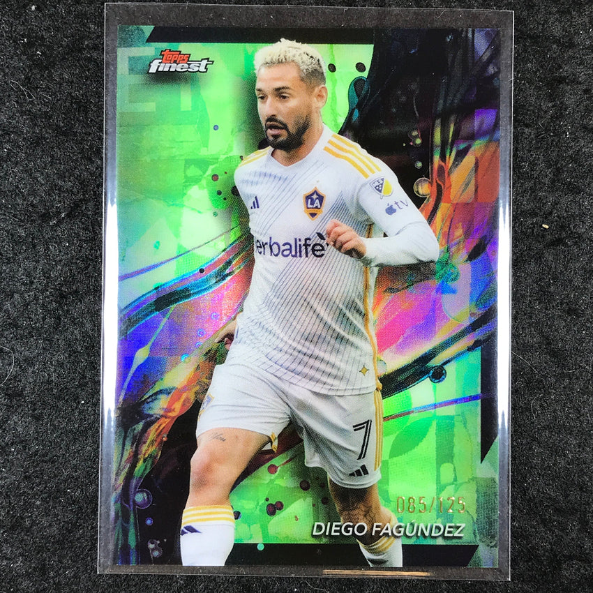 2024 Topps Finest MLS DIEGO FAGÚNDEZ Common Neon Green 85/125 #52