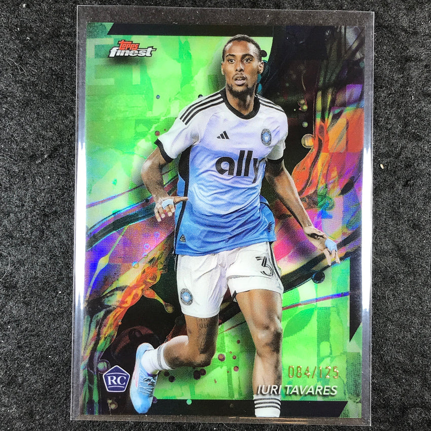 2024 Topps Finest MLS IURI TAVARES Rookie Common Neon Green 84/125 #83