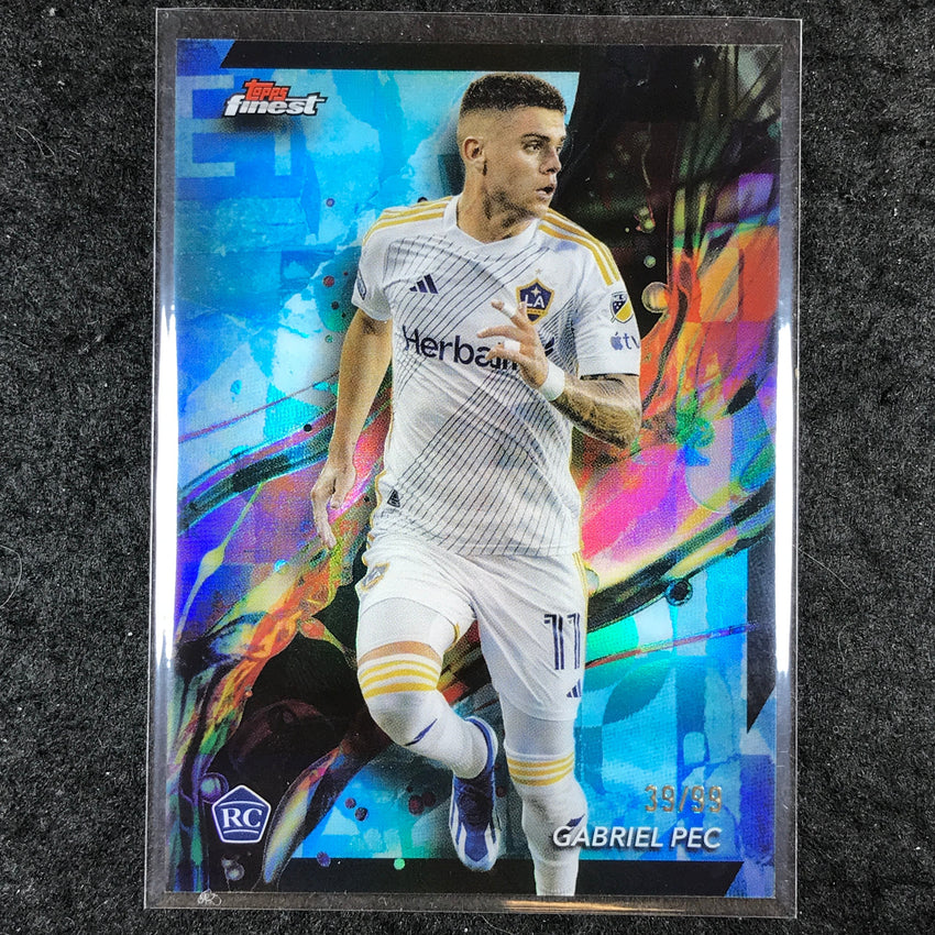 2024 Topps Finest MLS GABRIEL PEC Rookie Common Aqua 39/99 #30