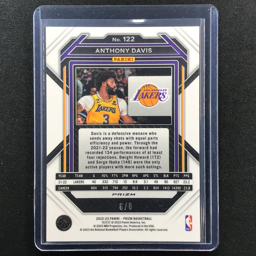 2022-23 Prizm Anthony Davis Choice Green Scope 6/8
