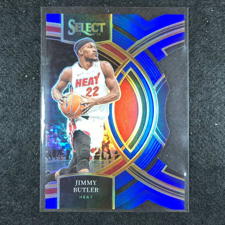2023-24 Select JIMMY BUTLER Premier Level Blue Die-Cut 244/249 No. 161