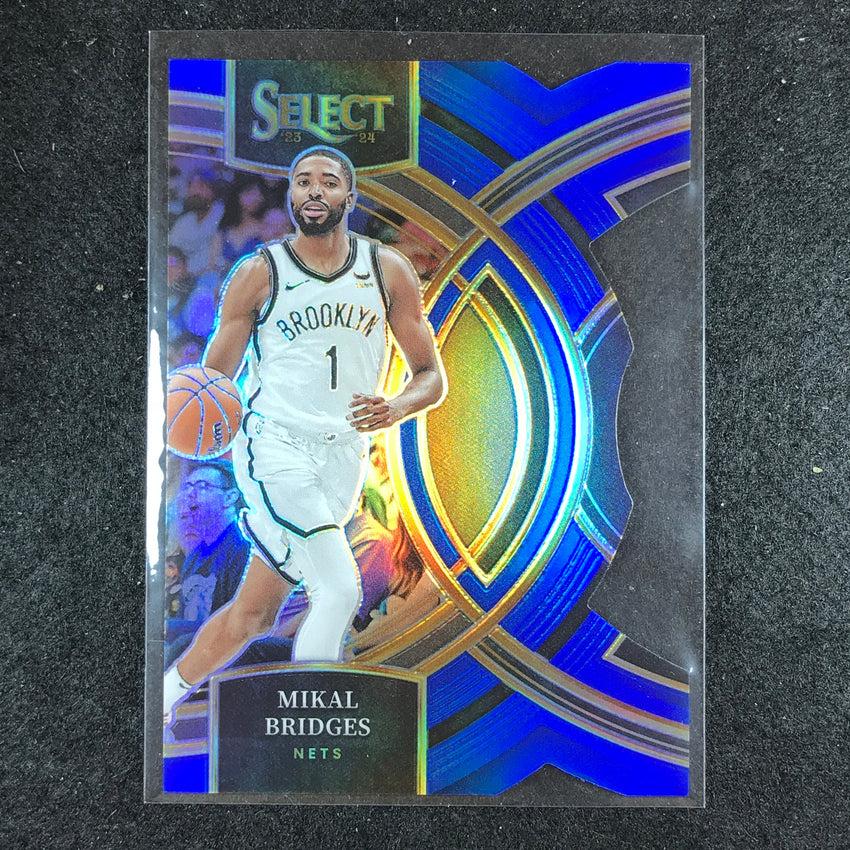 2023-24 Select MIKAL BRIDGES Premier Level Blue Die-Cut 208/249 #167