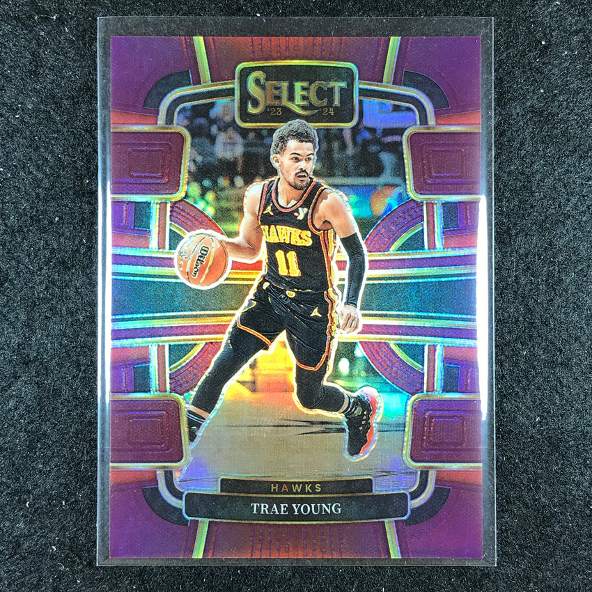 2023-24 Select TRAE YOUNG Concourse Maroon 102/175 #43
