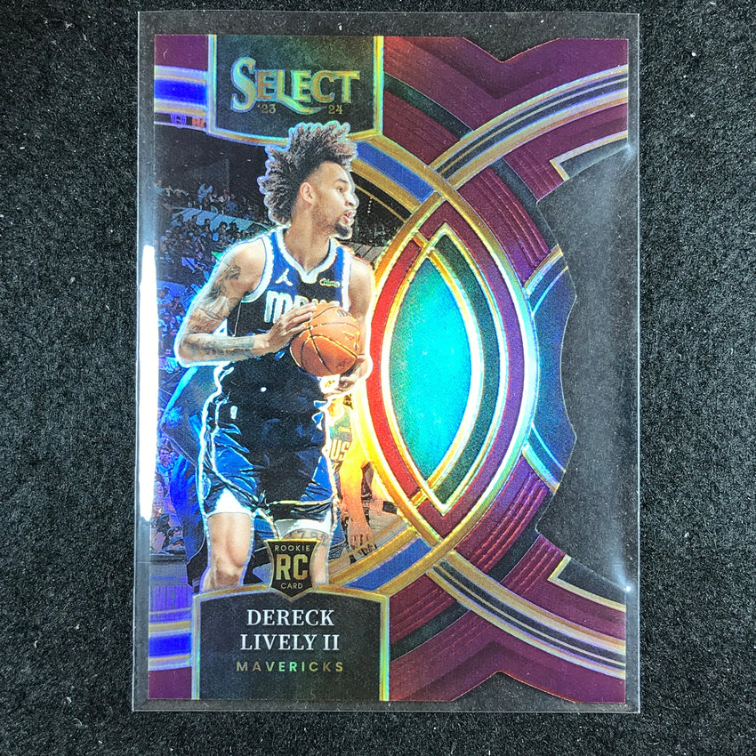 2023-24 Select DERECK LIVELY II Premier Level Rookie Maroon Die-Cut 77/175 No. 111
