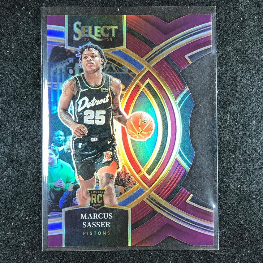 2023-24 Select MARCUS SASSER Premier Level Rookie Maroon Die-Cut 136/175 No. 114
