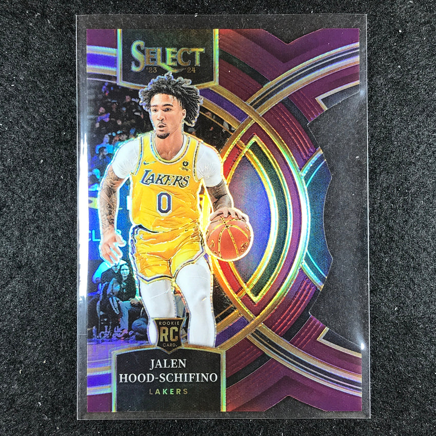 2023-24 Select JALEN HOOD-SCHIFINO Premier Rookie Maroon Die-Cut 111/175 #123