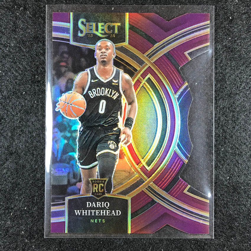 2023-24 Select DARIQ WHITEHEAD Premier Level Rookie Maroon Die-Cut 101/175 No. 125