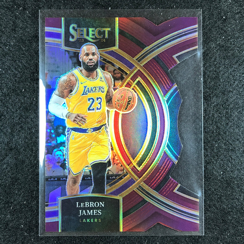 2023-24 Select LEBRON JAMES Premier Level Maroon Die-Cut 125/175 No. 135