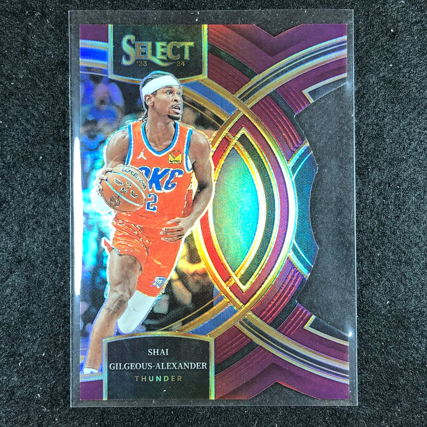 2023-24 Select SHAI GILGEOUS-ALEXANDER Premier Level Maroon Die-Cut 157/175 No. 144