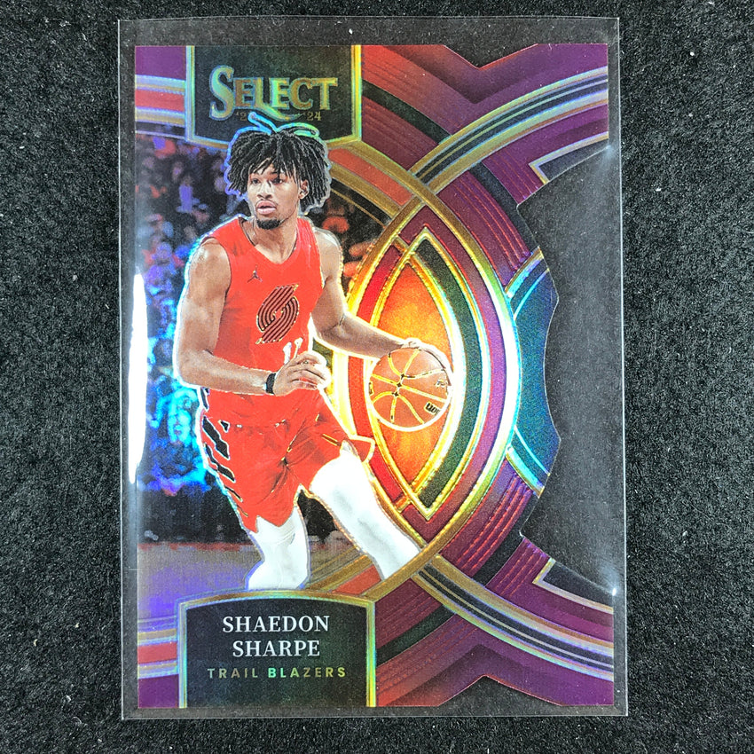 2023-24 Select SHAEDON SHARPE Premier Level Maroon Die-Cut 52/175 No. 186