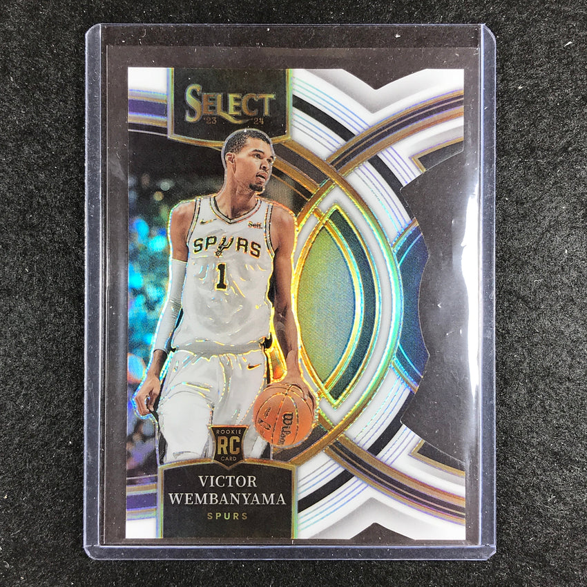 2023-24 Select VICTOR WEMBANYAMA Premier Level Rookie White Die-Cut 81/149 No. 121