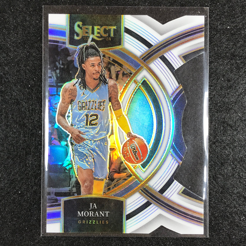 2023-24 Select JA MORANT Premier Level White Die-Cut 30/149 No. 136