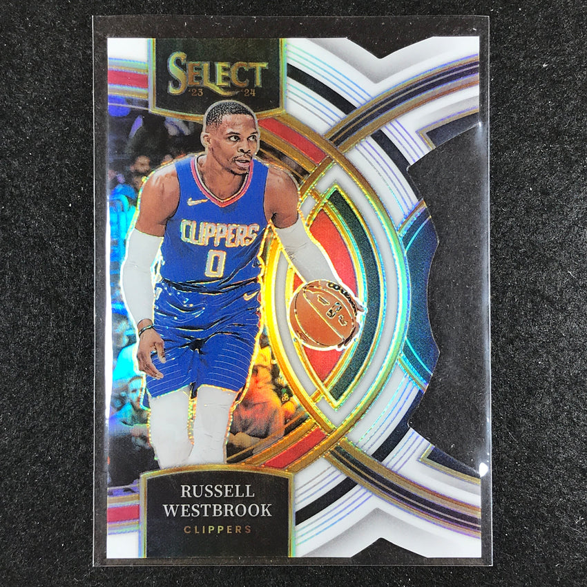 2023-24 Select RUSSELL WESTBROOK Premier Level White Die-Cut 58/149 No. 146