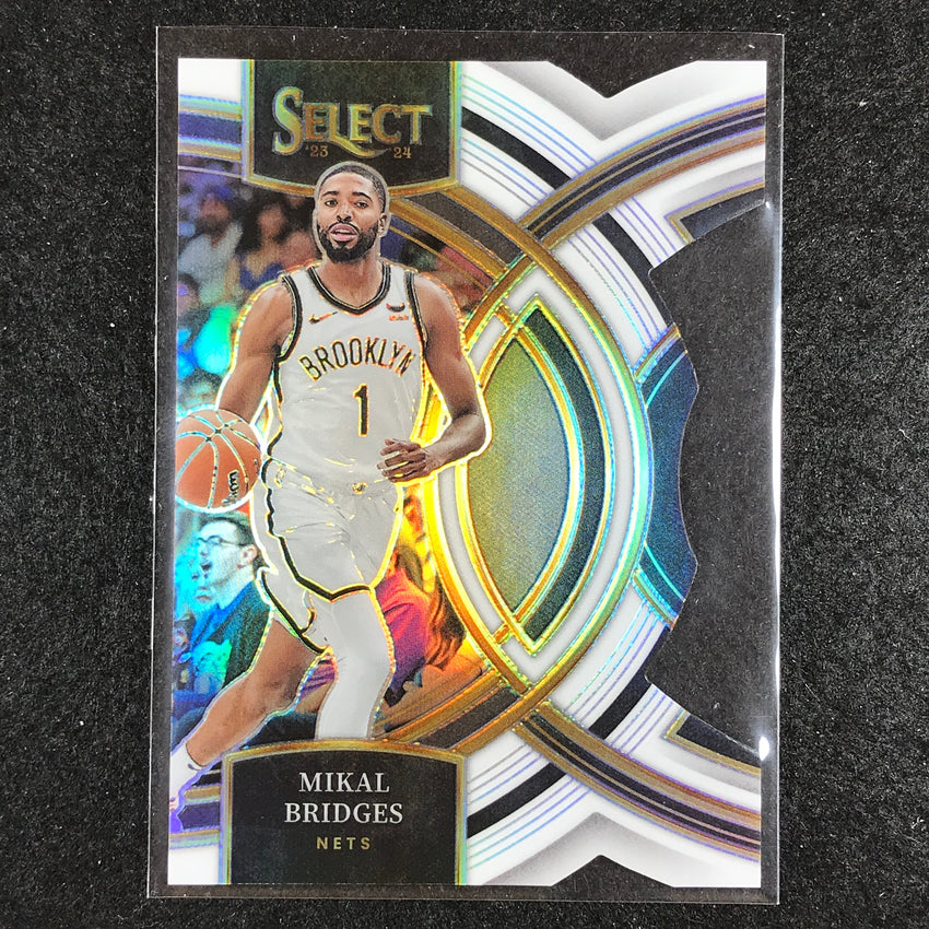 2023-24 Select MIKAL BRIDGES Premier Level White Die-Cut 138/149 #167
