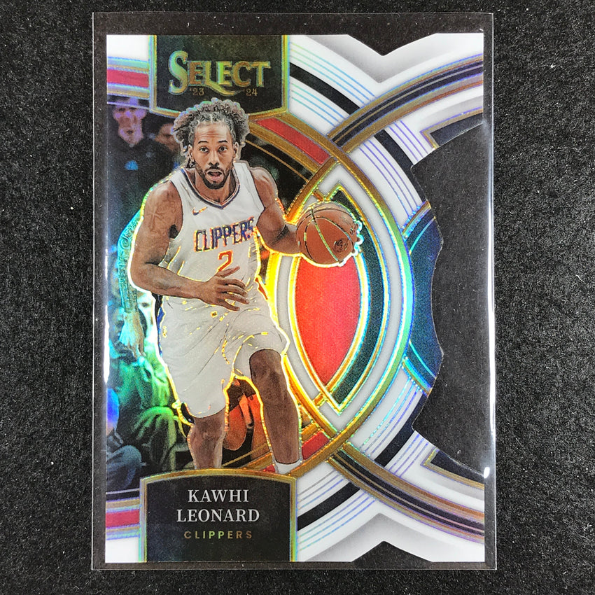 2023-24 Select KAWHI LEONARD Premier Level White Die-Cut 77/149 #177