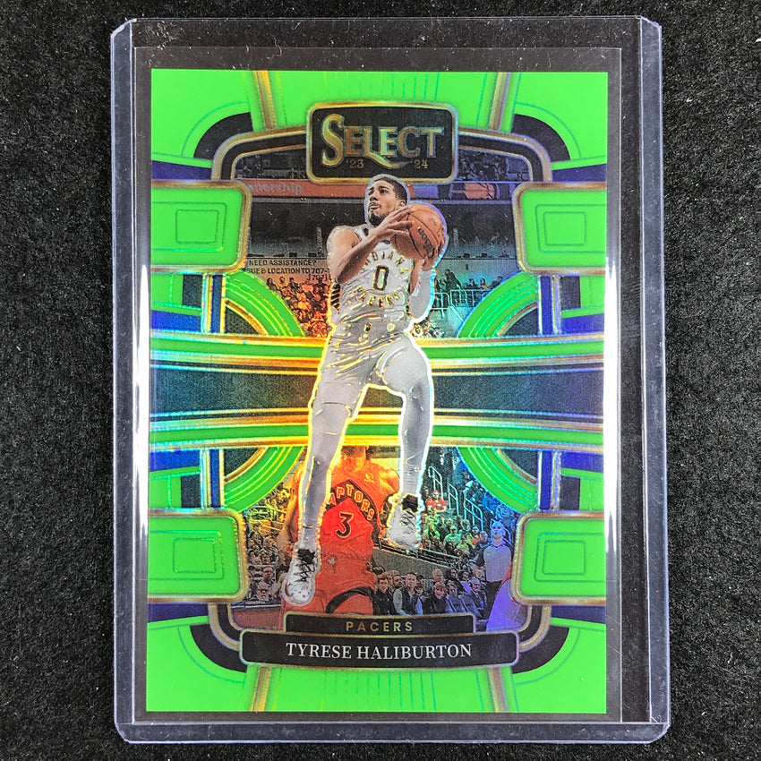 2023-24 Select TYRESE HALIBURTON Concourse Neon Green 50/75 No. 29