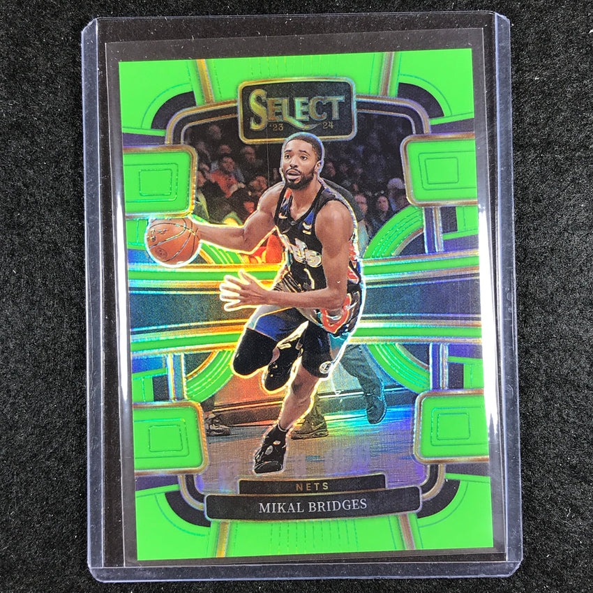 2023-24 Select MIKAL BRIDGES Concourse Neon Green 53/75 #34