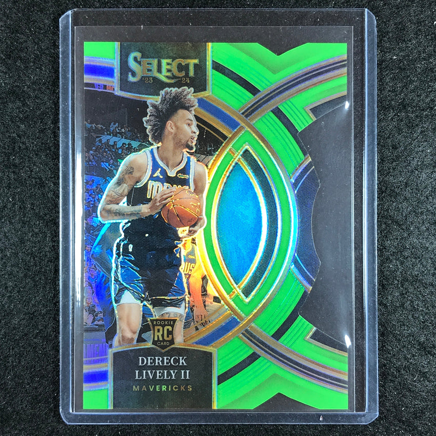 2023-24 Select DERECK LIVELY II Premier Rookie Neon Green Die-Cut 53/75 No. 111