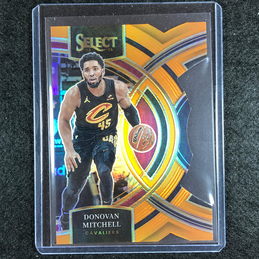 2023-24 Select DONOVAN MITCHELL Premier Level Orange Die-Cut 64/65 No. 163