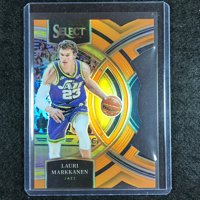 2023-24 Select LAURI MARKKANEN Premier Level Orange Die-Cut 3/65 No. 182