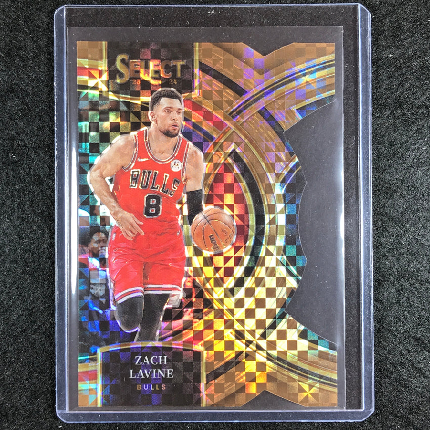 2023-24 Select ZACH LAVINE Premier Level Bronze Checker Die-Cut 45/49