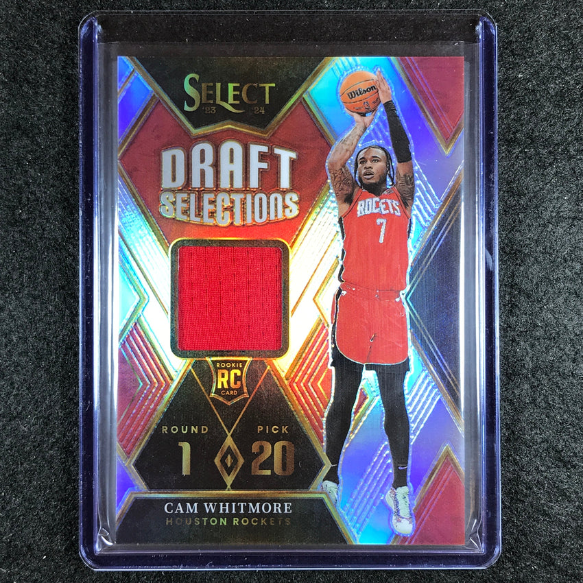 2023-24 Select CAM WHITMORE Draft Selections Rookie Jersey Relic No. CW