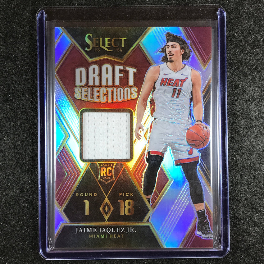 2023-24 Select JAIME JAQUEZ JR. Draft Selections Rookie Jersey Relic No. JJ