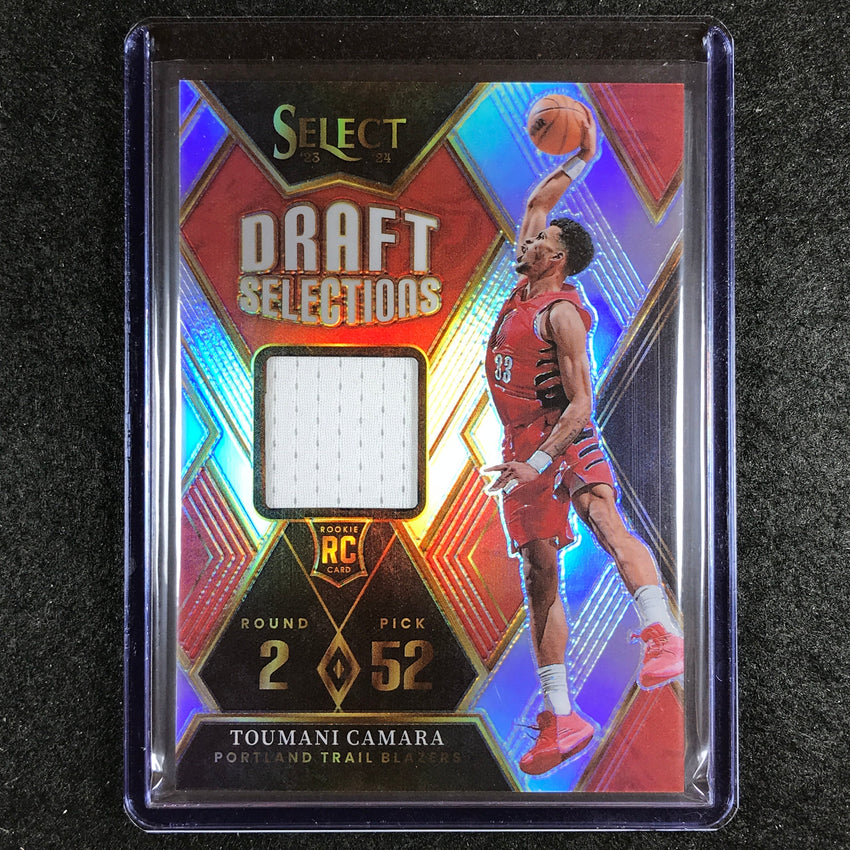2023-24 Select TOUMANI CAMARA Draft Selections Rookie Jersey Relic #TC
