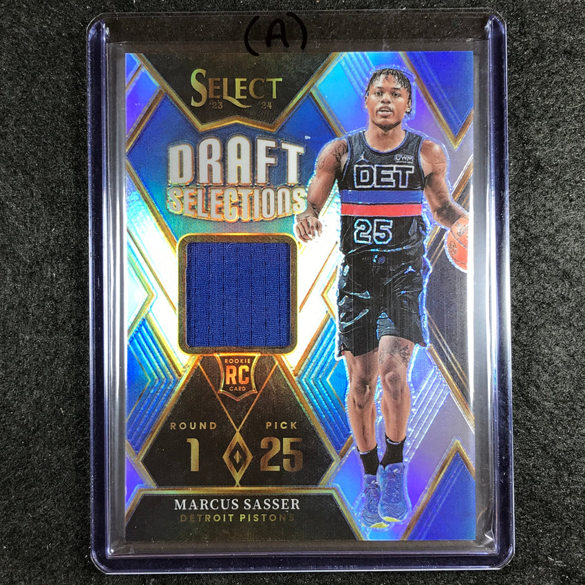 2023-24 Select MARCUS SASSER Draft Selections Rookie Jersey Relic No. MS (A)